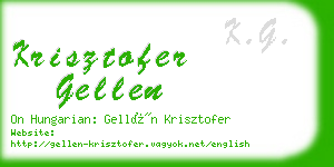 krisztofer gellen business card